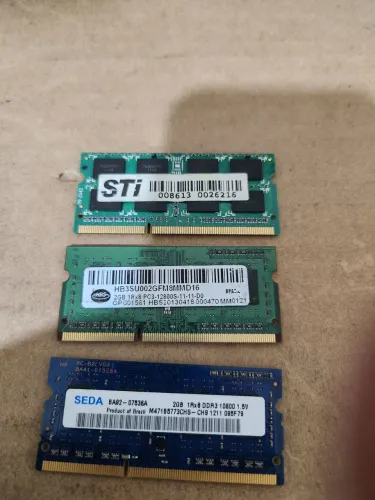 Memórias para notebook 2 GB DDR III