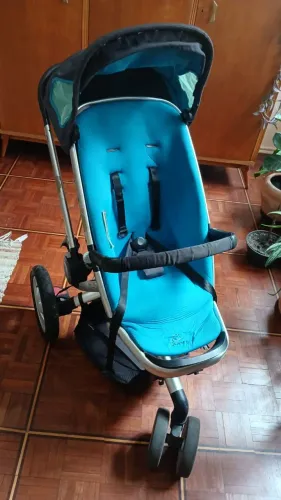 quinny buzz 3 travel system carrinho azul