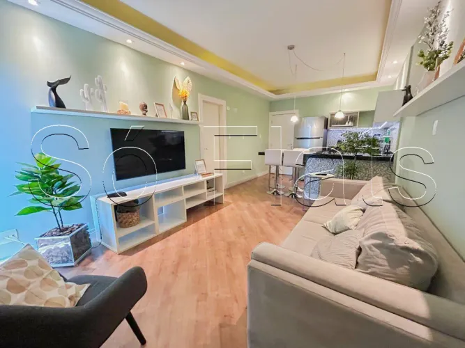 Apartamento 55m² à venda em Alphaville | 1 dorm, vaga e condomínio fechado