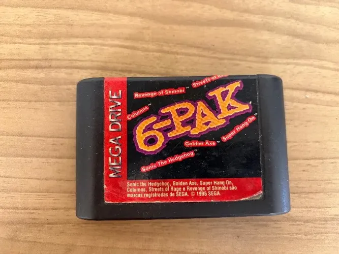 Jogo mega Drive 6 Pack Original