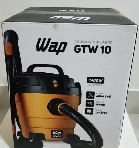 Aspirador de Pó e Água WAP GTW10 com Bocal de Sopro 10 litros - 1400W - 220V