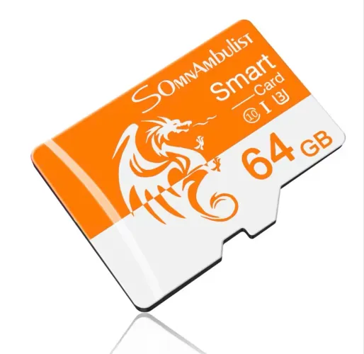 Cartão de Memória SomnAmbulist 64GB Alta Velocidade C10 U3 A1 | Ideal para Câmeras, Drone