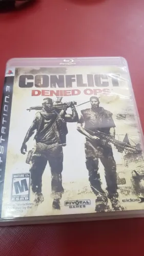 Jogo PS3 Original - Conflict Denied Ops - Sem Manual - Usado
