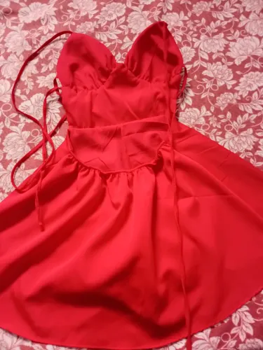 Vestido macaquinha vermelho