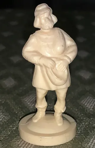 Peão Branco do Jogo de Xadrez do Rei Arthur e Mequinho anos 70 Casablanca