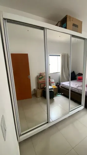GUARDA ROUPA CASAL, 3 PORTAS C/ ESPELHO