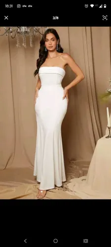 vestido de noiva no civil e terno TD novo usado uma vez
