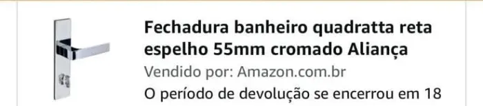 Fechaduras internas da marca Aliança valor 100,00 cada