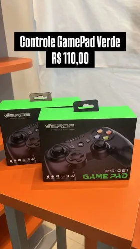 Controle GamePad VERDE - Loja Fisica