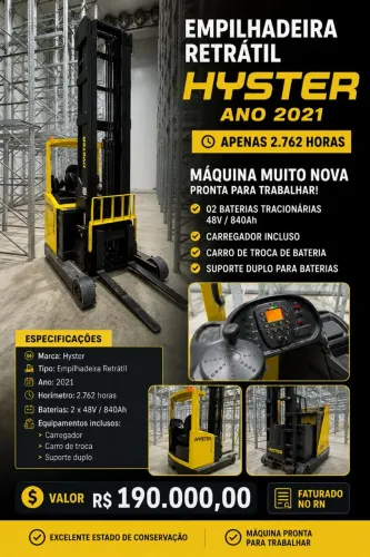 EMPILHADEIRA RETRÁTIL HYSTER