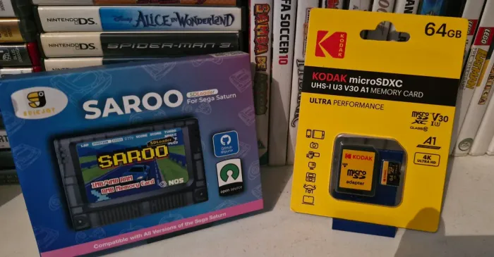 Saroo Everdrive Sega Saturn tunado 64GB com 100 jogos novo