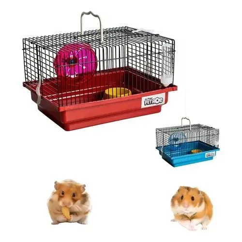 Gaiola hamster NOVA + 500g de ração 