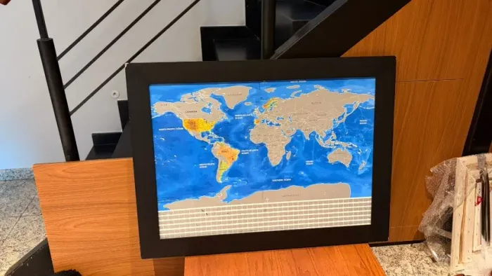 Quadro mapa-múndi