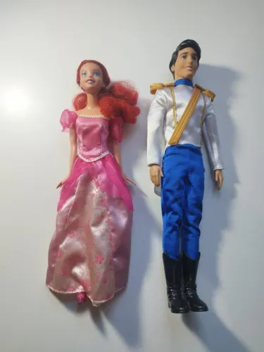 Bonecas Ariel e Príncipe Eric Disney Original Usadas