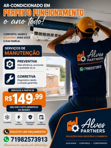Instalação e manutenção de ar condicionado.
