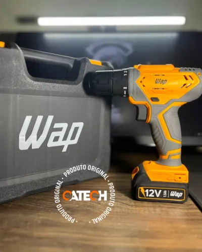 Parafusadeira e Furadeira WAP WF 12K3.2 - Completa (Ganhe um jogo de Brocas)