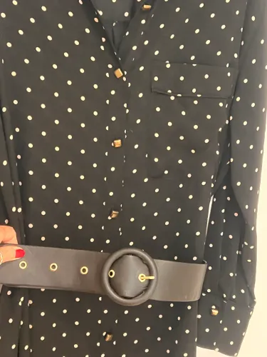 Vestido Zara - estampa Poá - TAM M