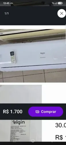 Ar condicionado 30 mil btus inverter seminovo elgin r32