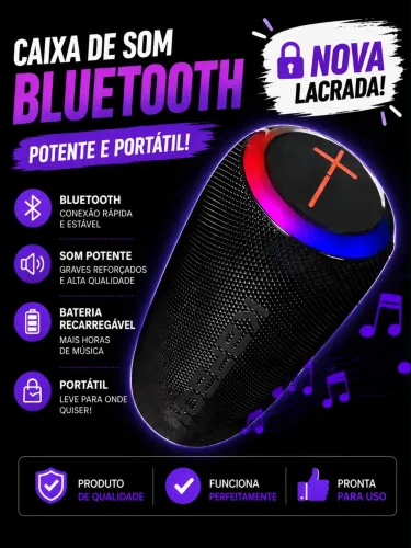 Caixa de som portátil Khapbom Ka-8883 