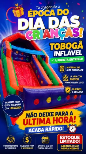 venda de tobogã inflavel A PRONTA ENTREGA