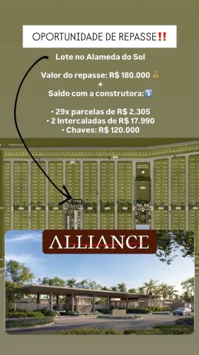 Repasse LOTE NO CONDOMINIO ALAMEDA DO SOL