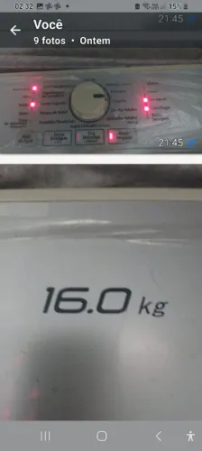 Máquina de lavar PANASONIC 16 KG 110V. Seminova icarai reservar p dezembro