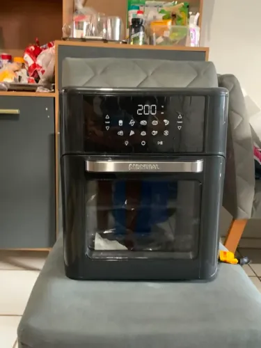 Air Fryer Oven 12L Mondial Digital Gray 2200W - Na Caixa