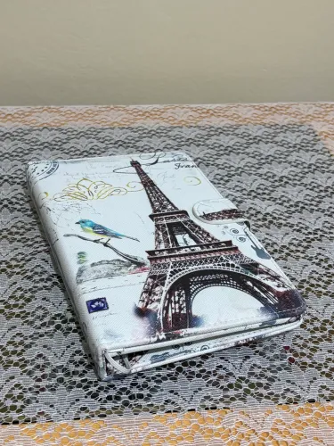 Capa com Teclado para Tablet - Estampa Paris / Torre Eiffel