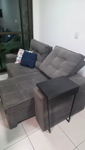 Sofá cinza 2 lugares