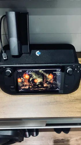 Steam deck 1TB com acessórios troco em ps5 slim mídia