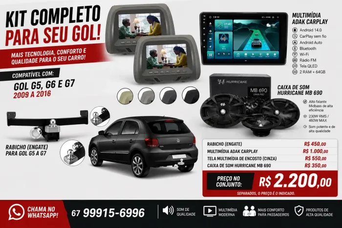 Kit completo para gol 