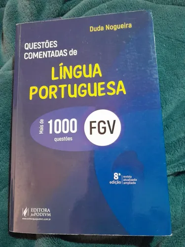 Livro mais de 1000 Questões Comentadas de Língua Portuguesa FGV Ed. Juspodivm