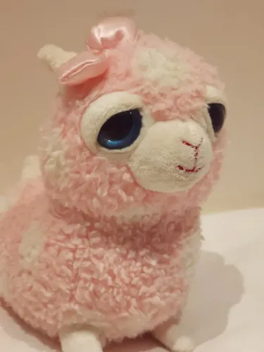 Llama de pelúcia estilo Beanie Boo de 13cm