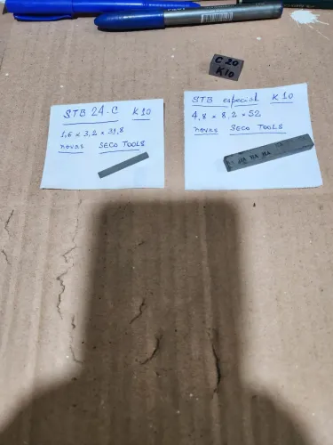 Pastilhas de metal duro STB/ISO C20