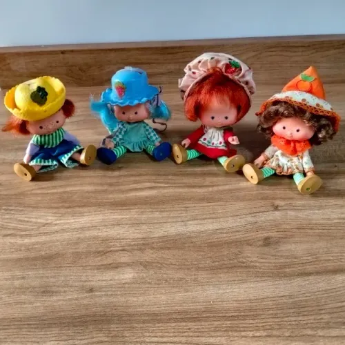 Lote 4 Bonecas Moranguinho Estrela Anos 80 Vintage