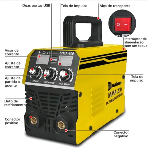 Máquina De Solda Inversora 220V/110V MMA-400