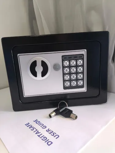 COFRE DIGITAL ELETRÔNICO COM SENHA + CHAVE