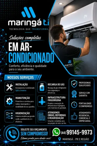 Instalação e Manutenção de Ar-Condicionado | Atendimento Residencial e Comercial