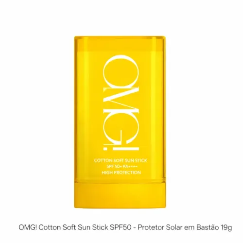 OMG Cotton Soft Sun Stick Spf50 - Protetor Solar em Bastão 19G