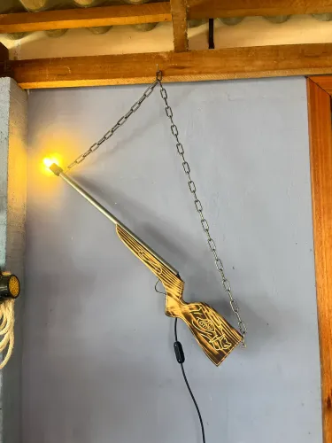 Luminária rústica
