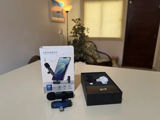 Microfone sem fio lapela