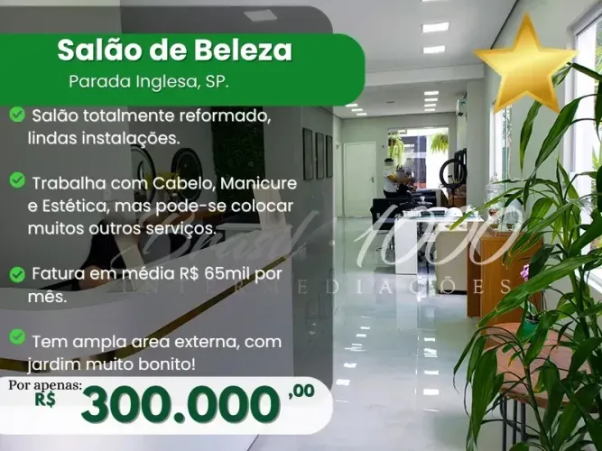 Salão de Beleza na Parada Inglesa, SP. (Cod. 110043)