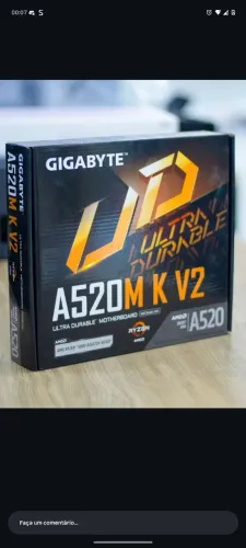Placa-mãe Gigabyte A520M K V2 AM4 ? Excelente Estado