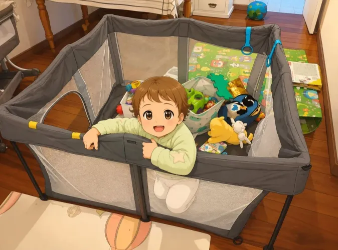 Cercadinho de Bebê Playpen 1,50 x 1,50m Cinza - Grande e Seguro
