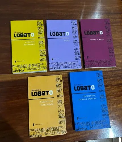 Coleção de 5 livros do Monteiro Lobato
