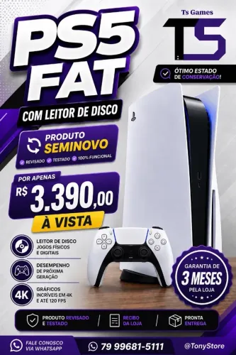 Ps5 Fat seminovo