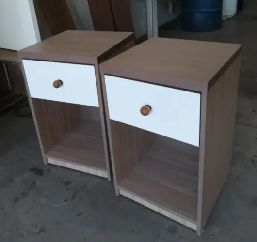 Criado-Mudo MDF Premium 65x40x40 com Gaveta Telescópica