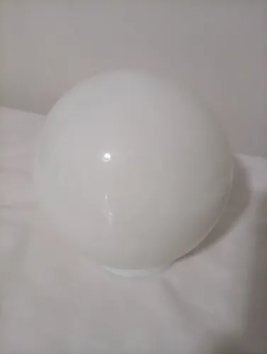 Antigo Globo Gross Opalina Leitoso anos 60 Plafon 