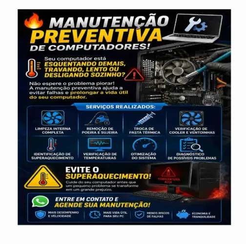 Manutenção preventiva de computador e notebook 