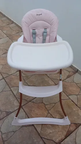 Cadeira de alimentação burigotto rosa